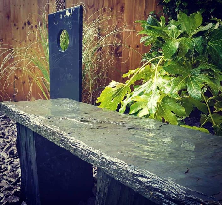 modern-garden-bench Slate Bench & Sculpture